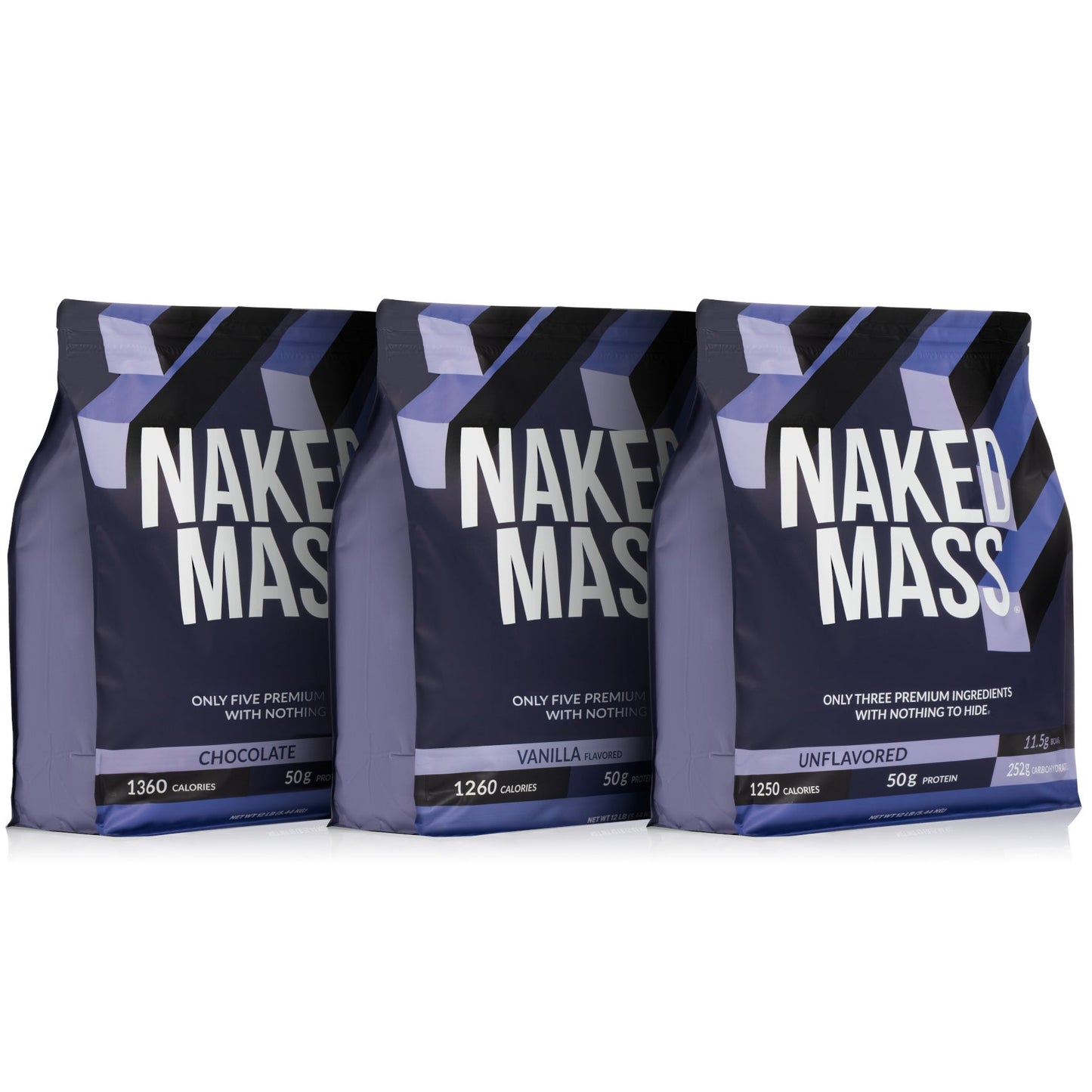 Mass Gainer Protein Supplement - Unflavored 12LB | Clean Weight Gain Formula