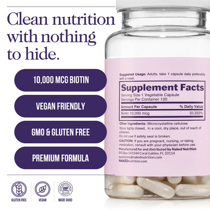 Daily Biotin Supplement - Biotin | Simple Wellness Support