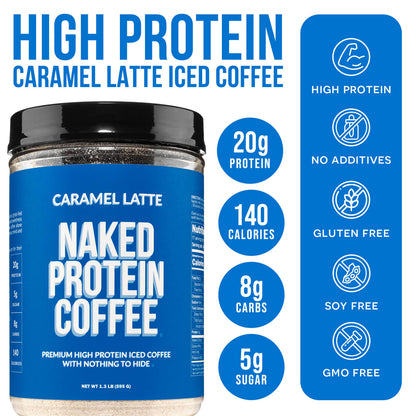 Caramel Latte Protein Iced Coffee - Caramel Latte | Simple Wellness Support
