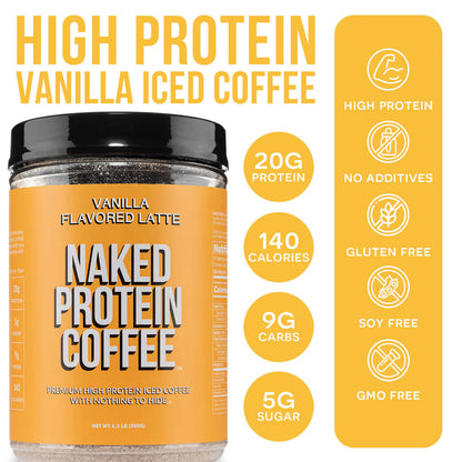 Vanilla Latte Protein Iced Coffee - Vanilla Latte | Simple Wellness Support