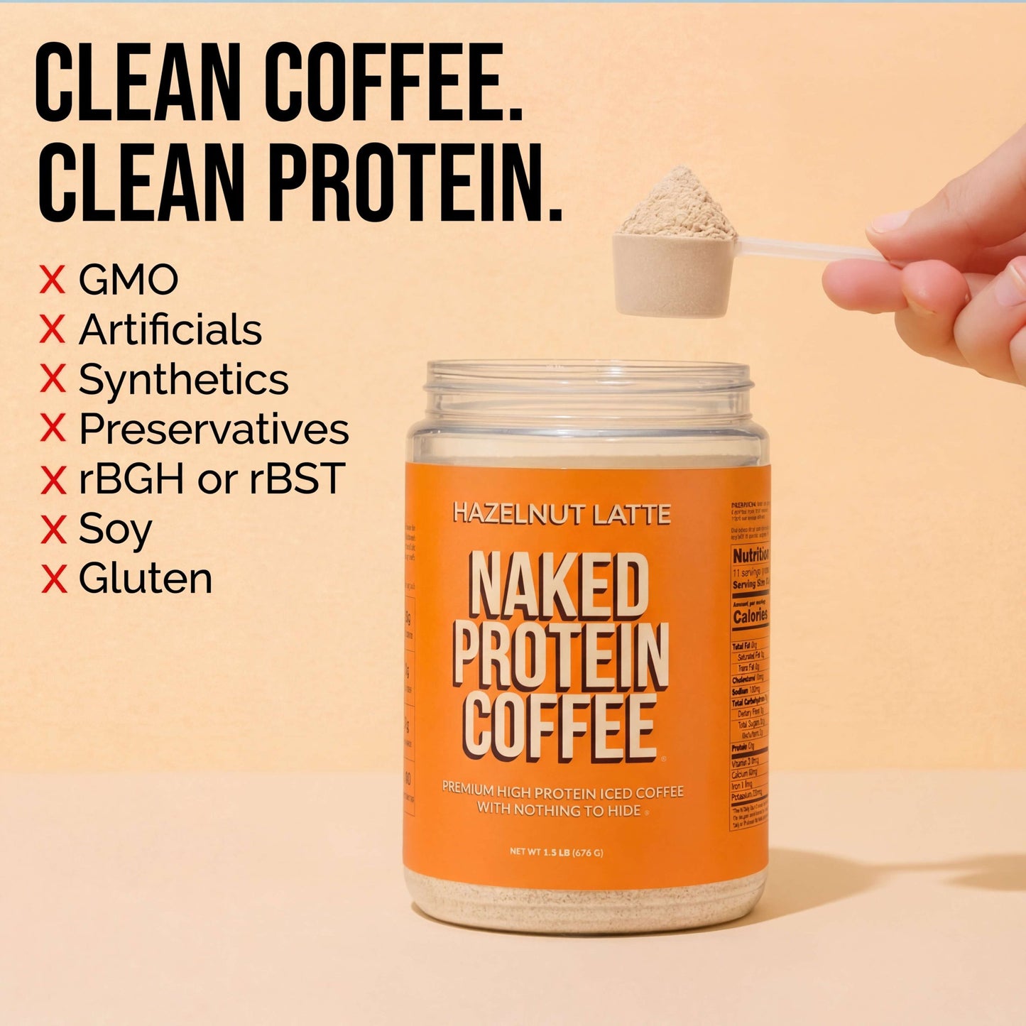 Hazelnut Latte Protein Iced Coffee - Hazelnut Latte | Simple Wellness Support