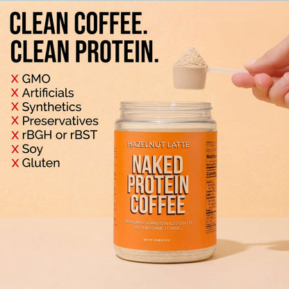 Hazelnut Latte Protein Iced Coffee - Hazelnut Latte | Simple Wellness Support