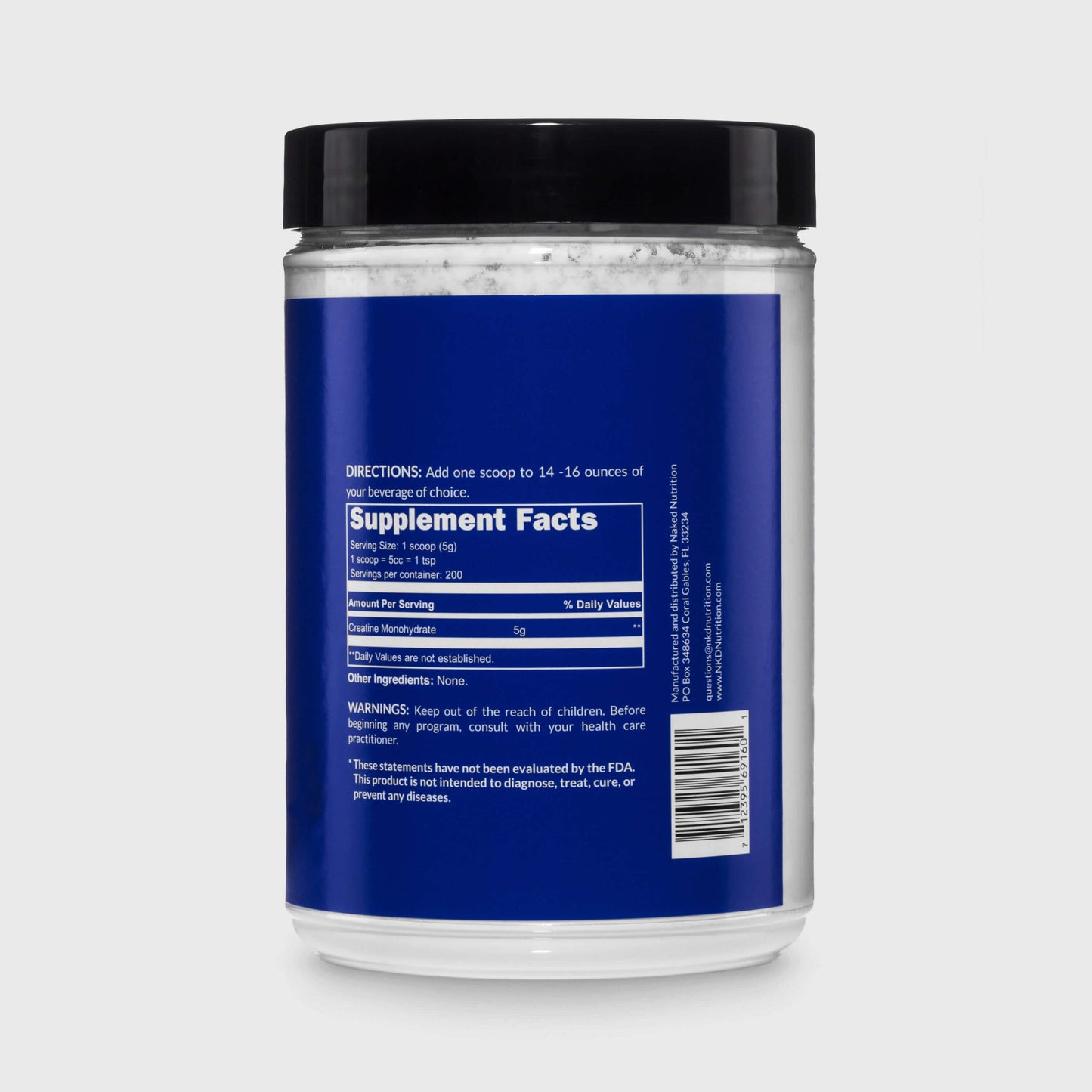 Creatine Monohydrate Powder - Unflavored | Daily Muscle Power Supplement