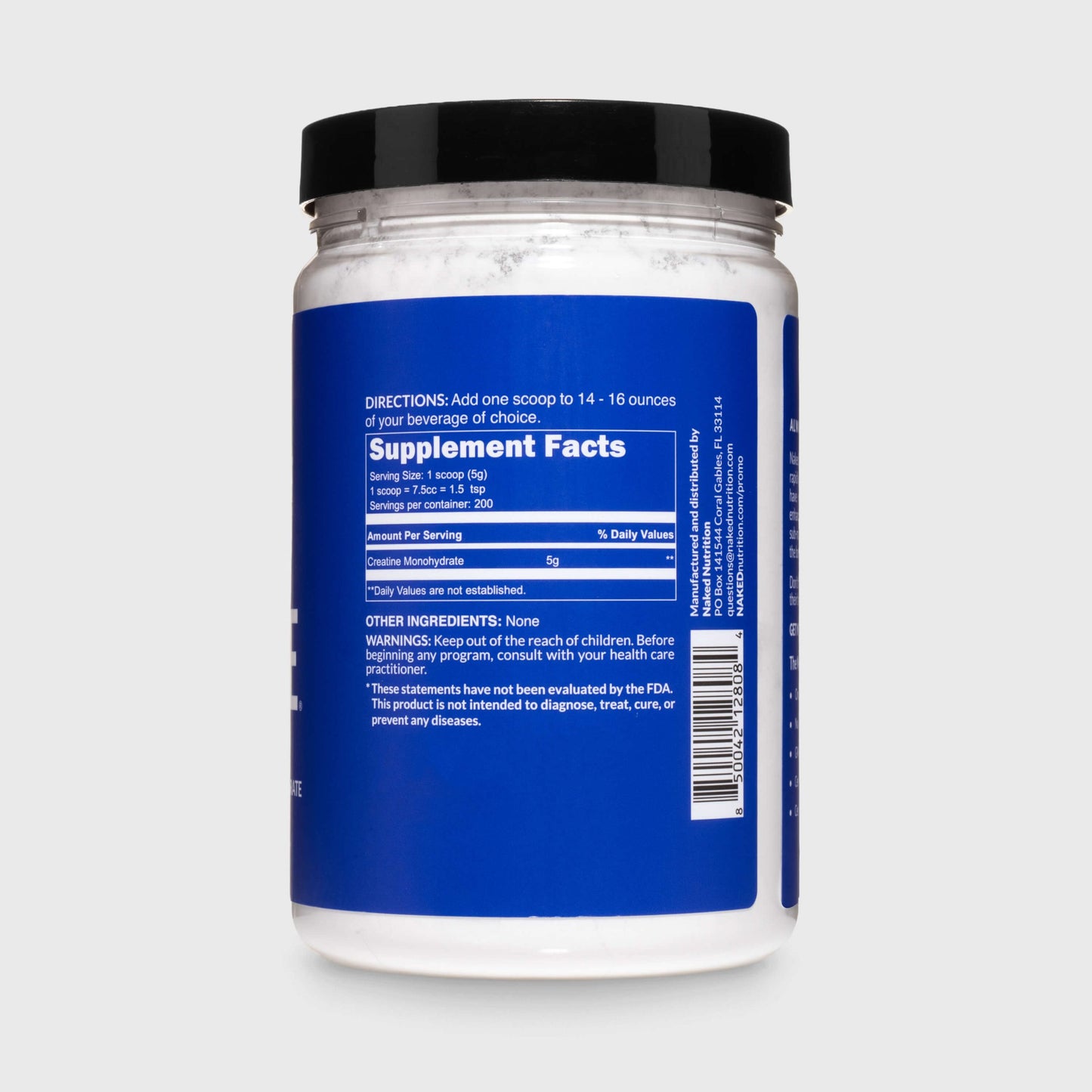 Creatine Monohydrate Powder - Unflavored | Daily Muscle Power Supplement