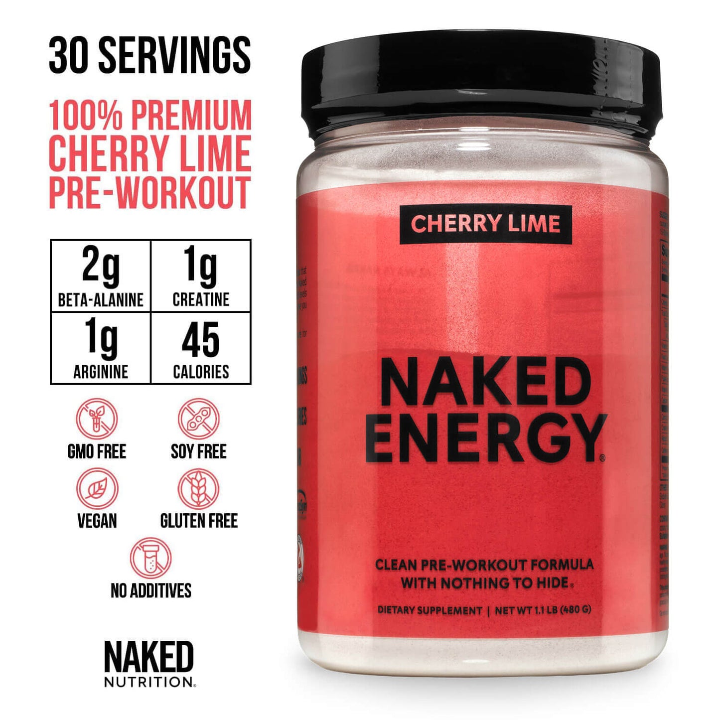 Cherry Lime Pre Workout Supplement - Cherry Lime | Workout Focus And Energy Formula