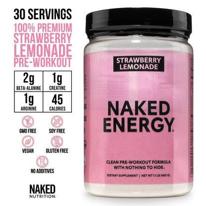 Strawberry Lemonade Pre Workout Supplement - Strawberry Lemonade | Workout Focus And Energy Formula