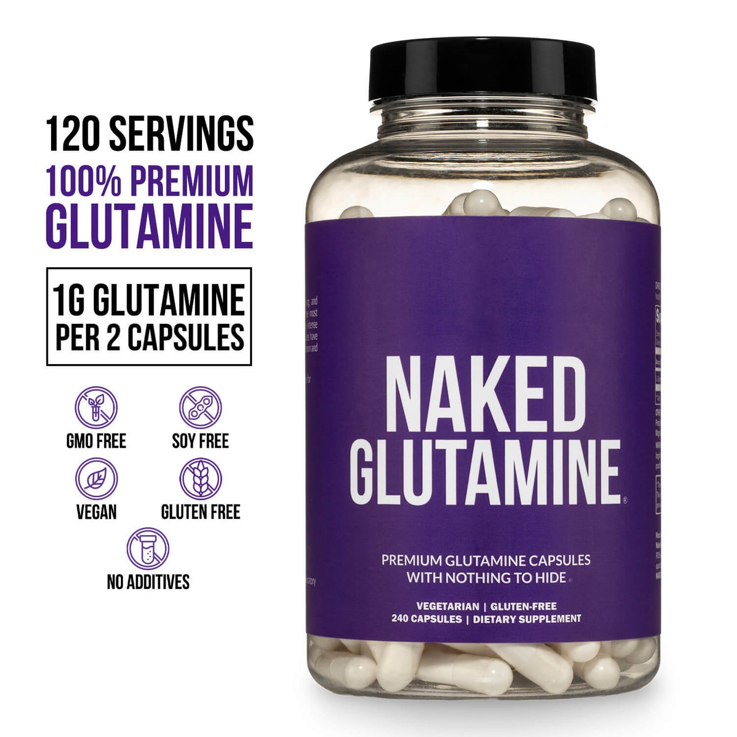Glutamine Capsules - Capsules | Simple Wellness Support