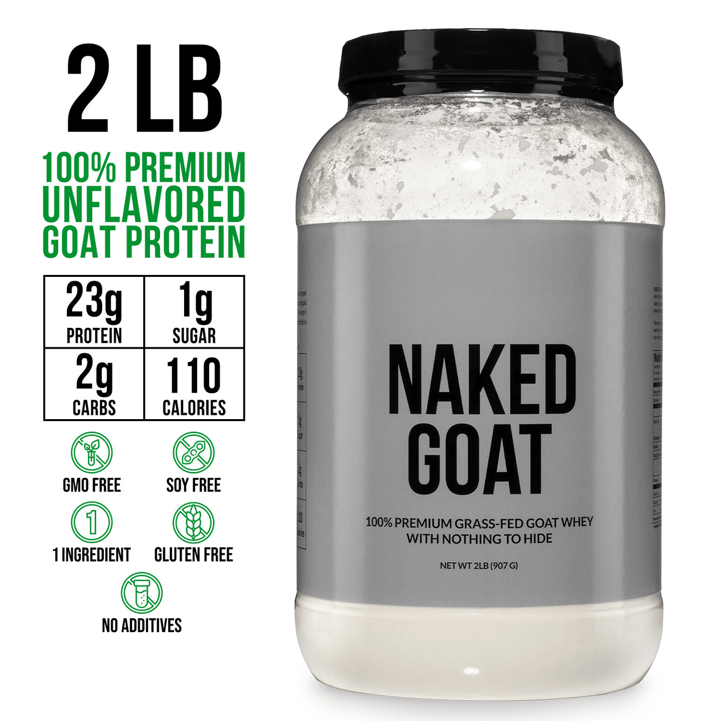 Goat Whey Protein Powder - Unflavored | Simple Grass Fed Nutrition