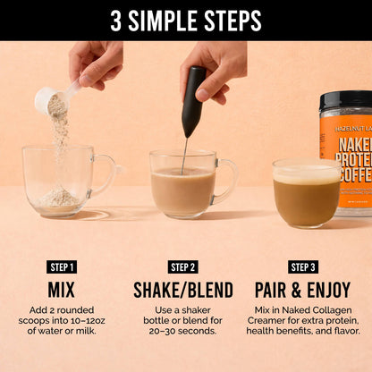 Hazelnut Latte Protein Iced Coffee - Hazelnut Latte | Simple Wellness Support