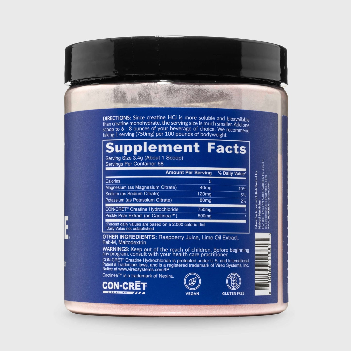 Raspberry Lime Creatine HCl Powder - Raspberry Lime | Daily Muscle Power Supplement