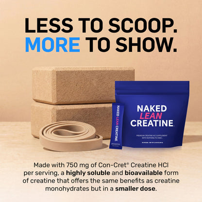 Creatine HCl Travel Packets - Stick Packs | Daily Muscle Power Supplement