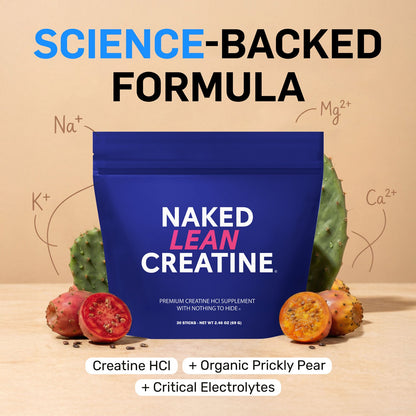 Creatine HCl Travel Packets - Stick Packs | Daily Muscle Power Supplement