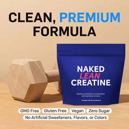 Creatine HCl Travel Packets - Stick Packs | Daily Muscle Power Supplement