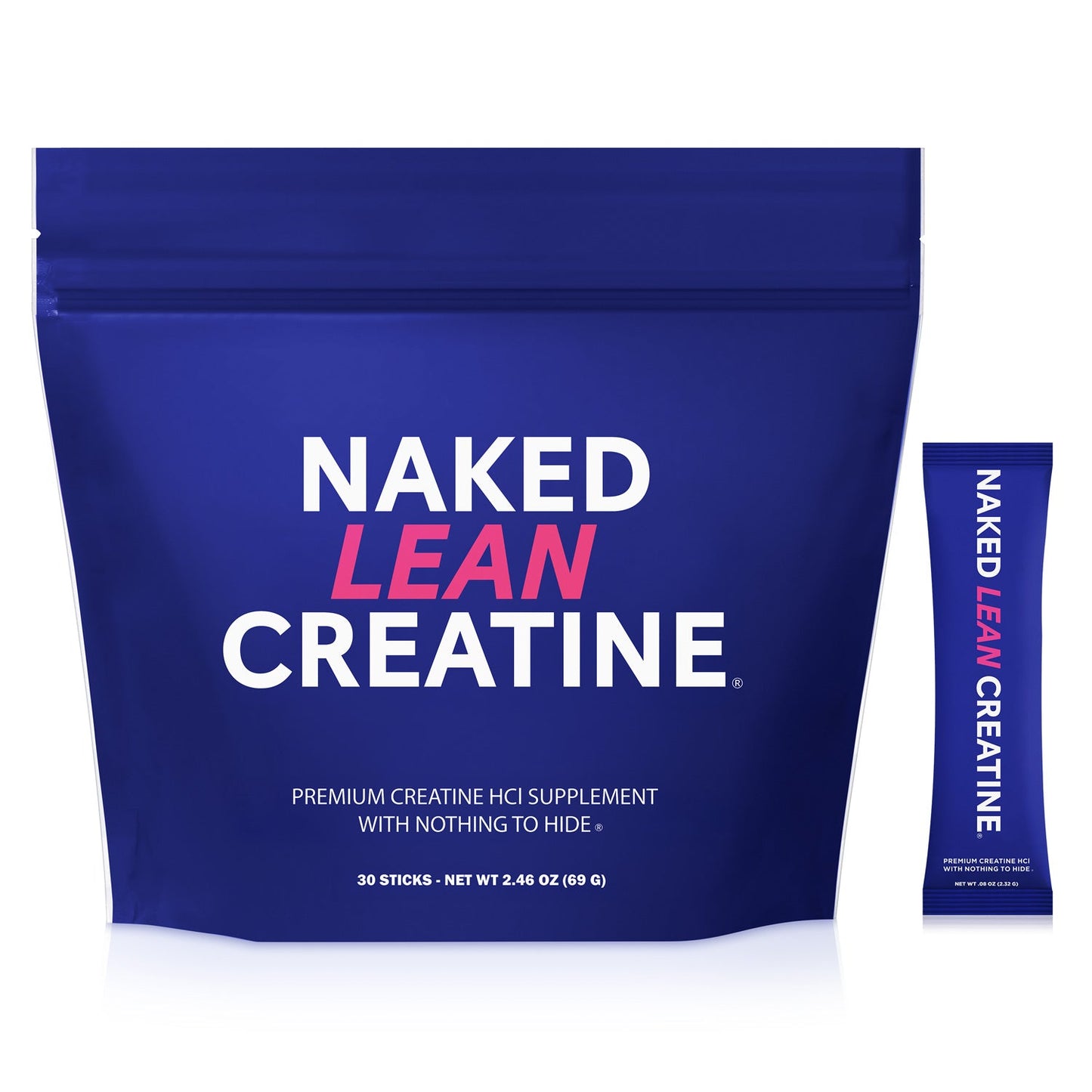 Creatine HCl Travel Packets - Stick Packs | Daily Muscle Power Supplement