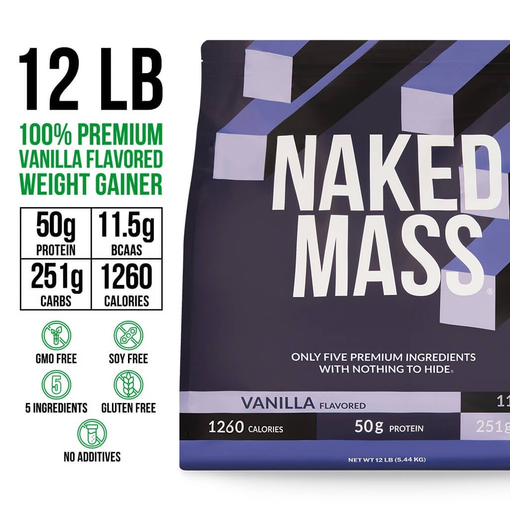 Vanilla Mass Gainer Protein Supplement - Vanilla 12LB | Clean Weight Gain Formula