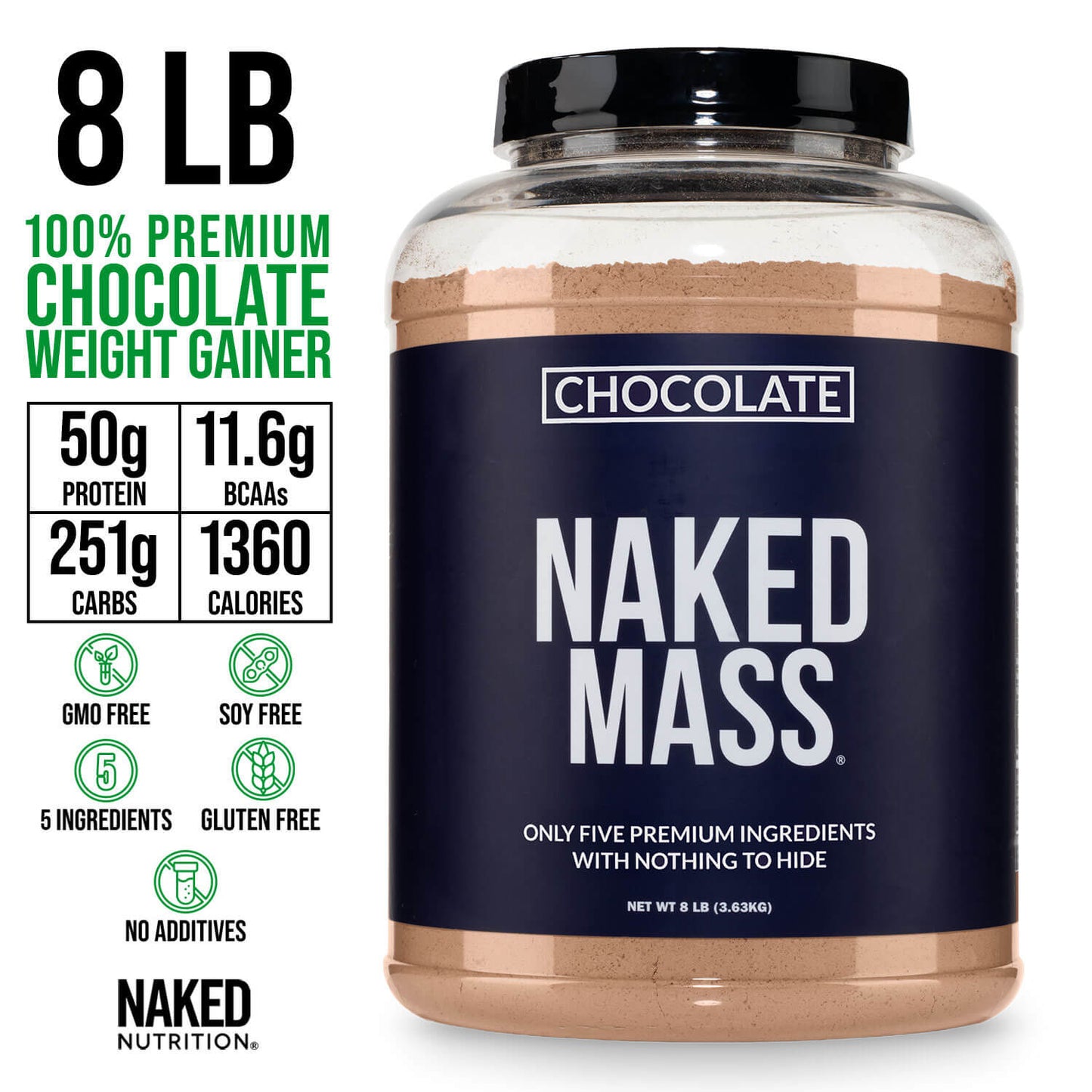 Chocolate Mass Gainer Protein Supplement - Chocolate | Clean Weight Gain Formula