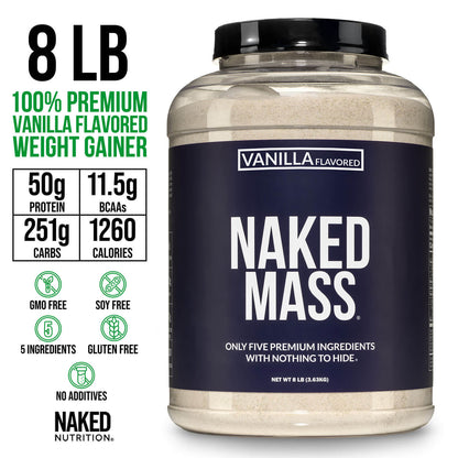 Vanilla Mass Gainer Protein Supplement - Vanilla | Clean Weight Gain Formula