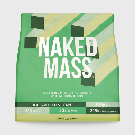 Vegan Mass Gainer Supplement - Unflavored (Vegan) 12LB | Clean Weight Gain Formula