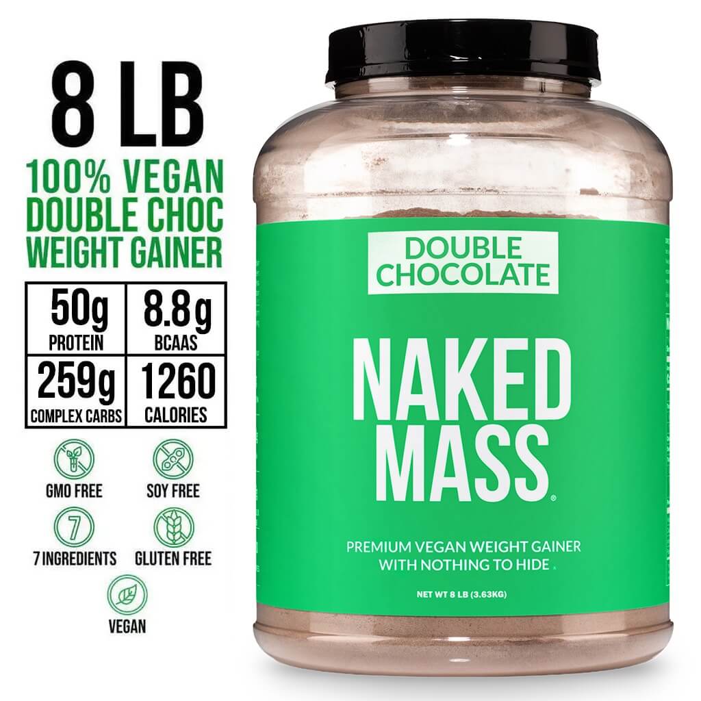 Double Chocolate Vegan Mass Gainer Supplement - Double Chocolate (Vegan) | Clean Weight Gain Formula
