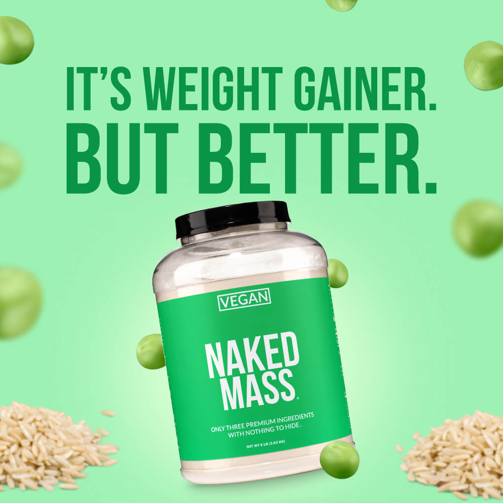 Vegan Mass Gainer Supplement - Unflavored (Vegan) | Clean Weight Gain Formula