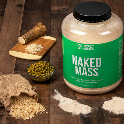 Vegan Mass Gainer Supplement - Unflavored (Vegan) | Clean Weight Gain Formula