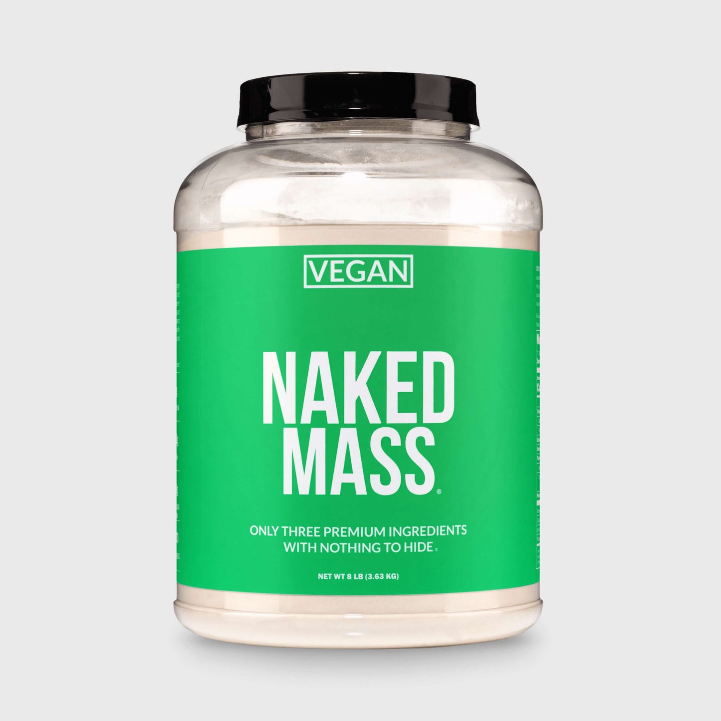 Vegan Mass Gainer Supplement - Unflavored (Vegan) | Clean Weight Gain Formula