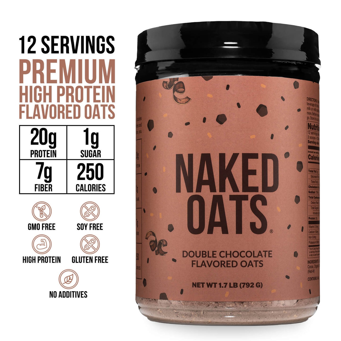 Double Chocolate Protein Oats - Double Chocolate | Simple Wellness Support