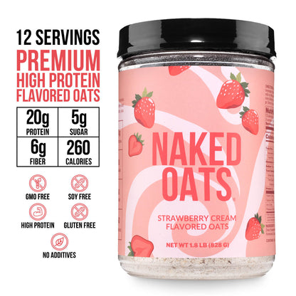 Strawberry Cream Protein Oats - Strawberry Cream | Simple Wellness Support