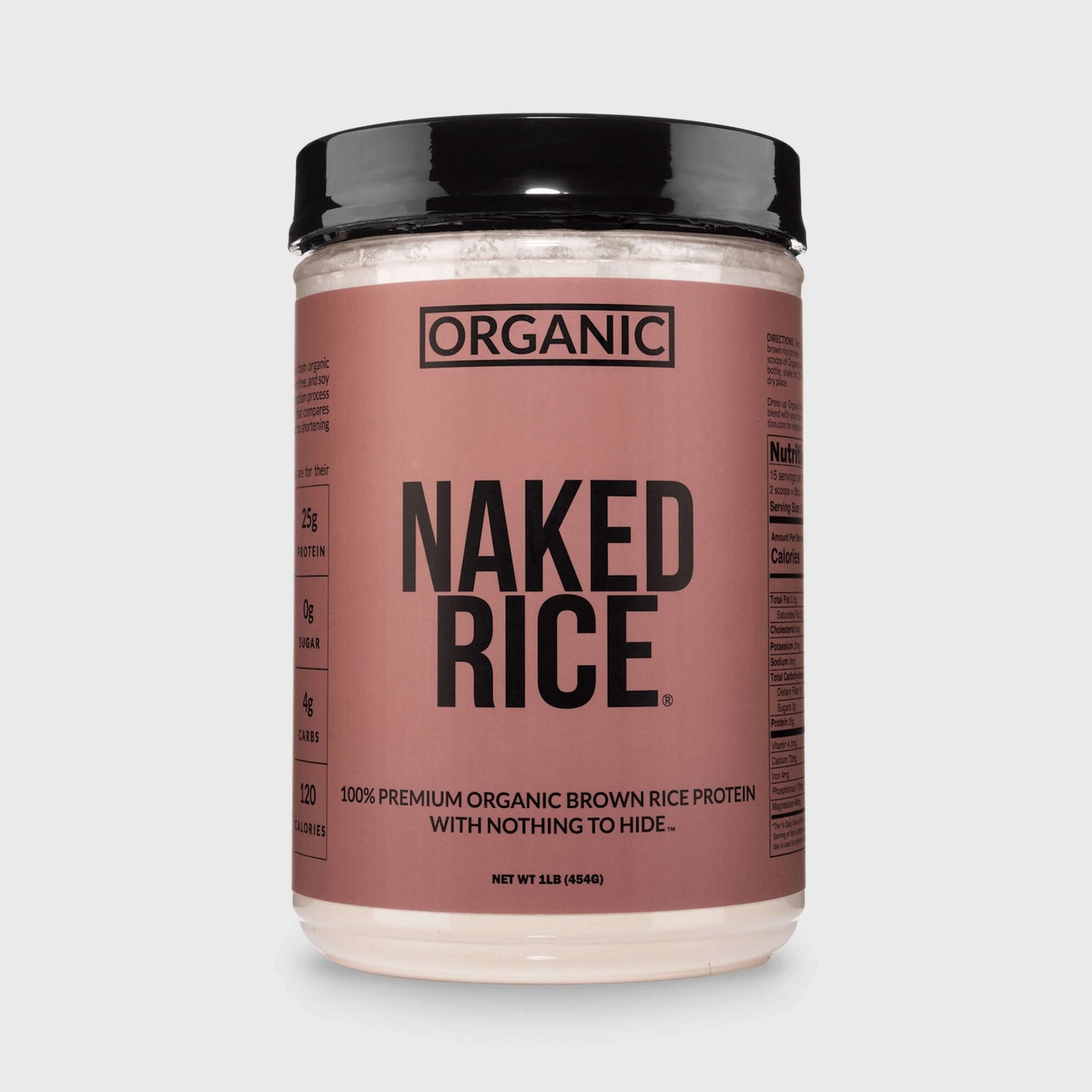 Organic Brown Rice Protein Powder 1lb - Unflavored 1LB | Clean Vegan Protein Support