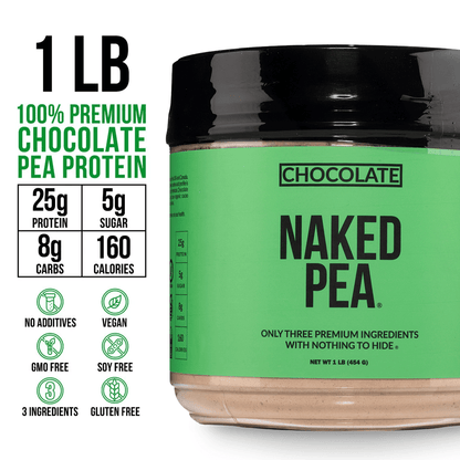 Chocolate Pea Protein Powder - Chocolate | Clean Vegan Protein Support