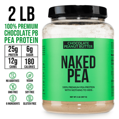 Chocolate Peanut Butter Pea Protein Powder - Chocolate PB | Clean Vegan Protein Support