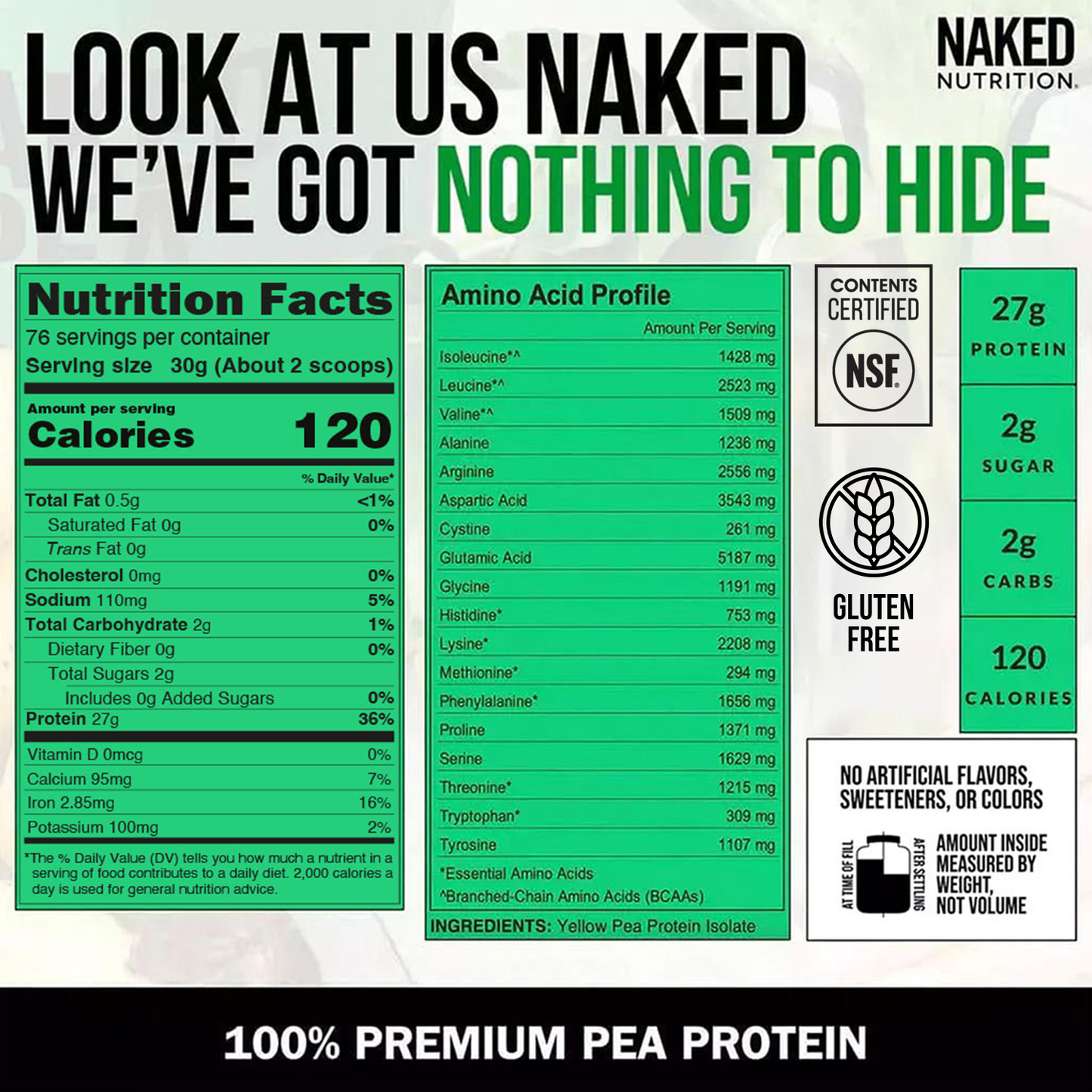 Pea Protein Powder - Unflavored | Clean Vegan Protein Support