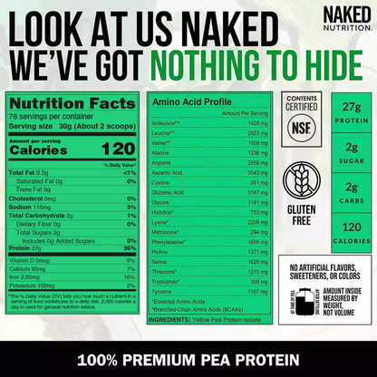 Pea Protein Powder - Unflavored | Clean Vegan Protein Support