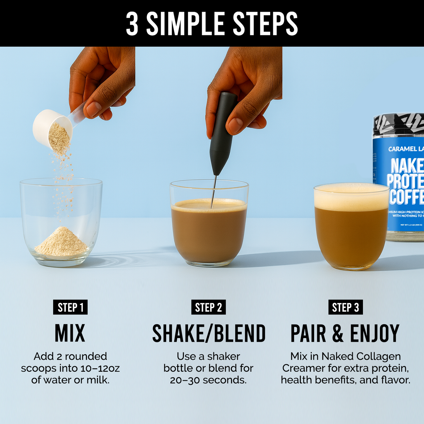 Caramel Latte Protein Iced Coffee - Caramel Latte | Simple Wellness Support