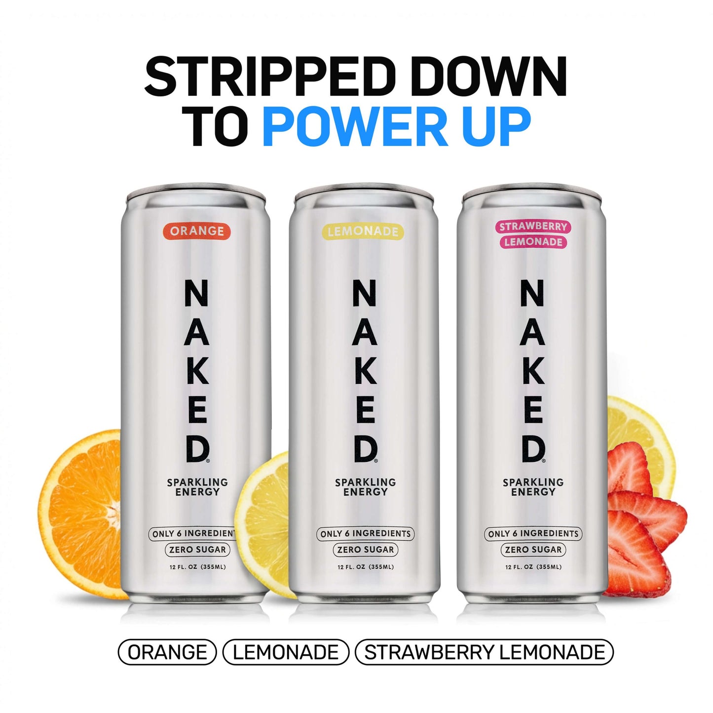 Lemonade Naked Sparkling Energy - Lemonade | Simple Wellness Support