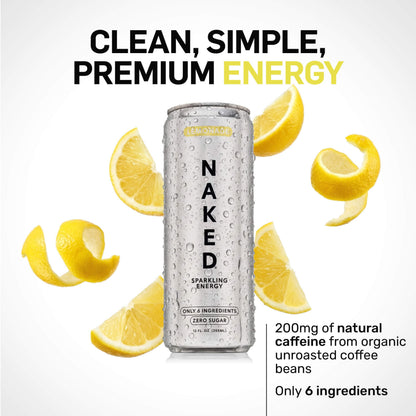 Lemonade Naked Sparkling Energy - Lemonade | Simple Wellness Support