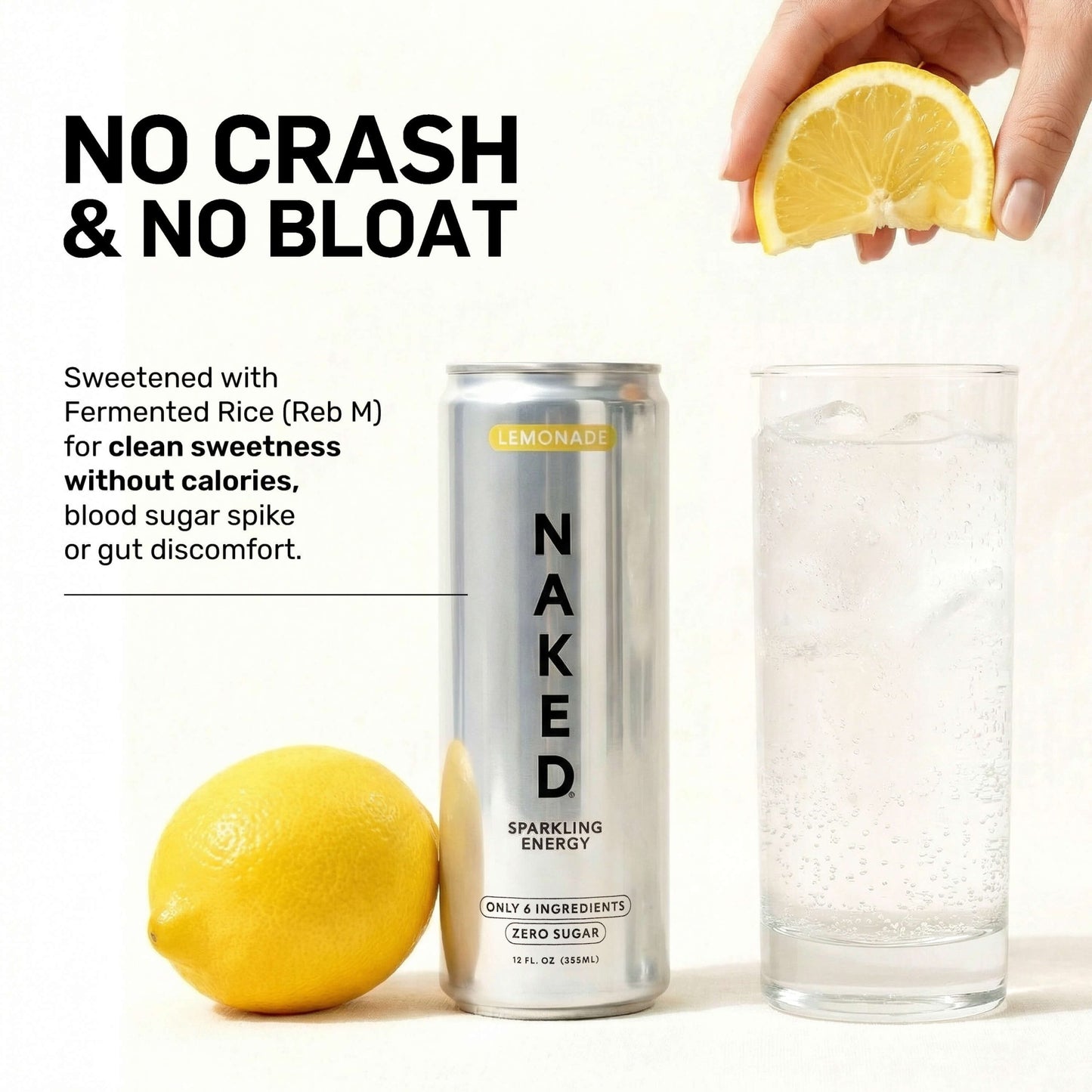Lemonade Naked Sparkling Energy - Lemonade | Simple Wellness Support