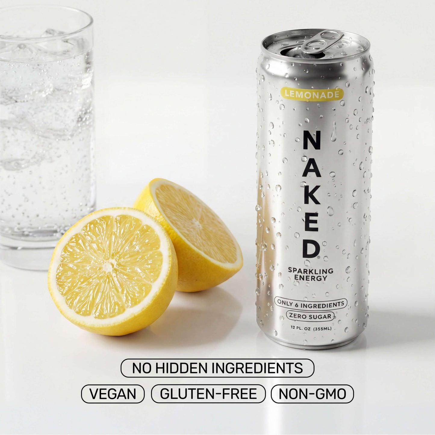 Lemonade Naked Sparkling Energy - Lemonade | Simple Wellness Support