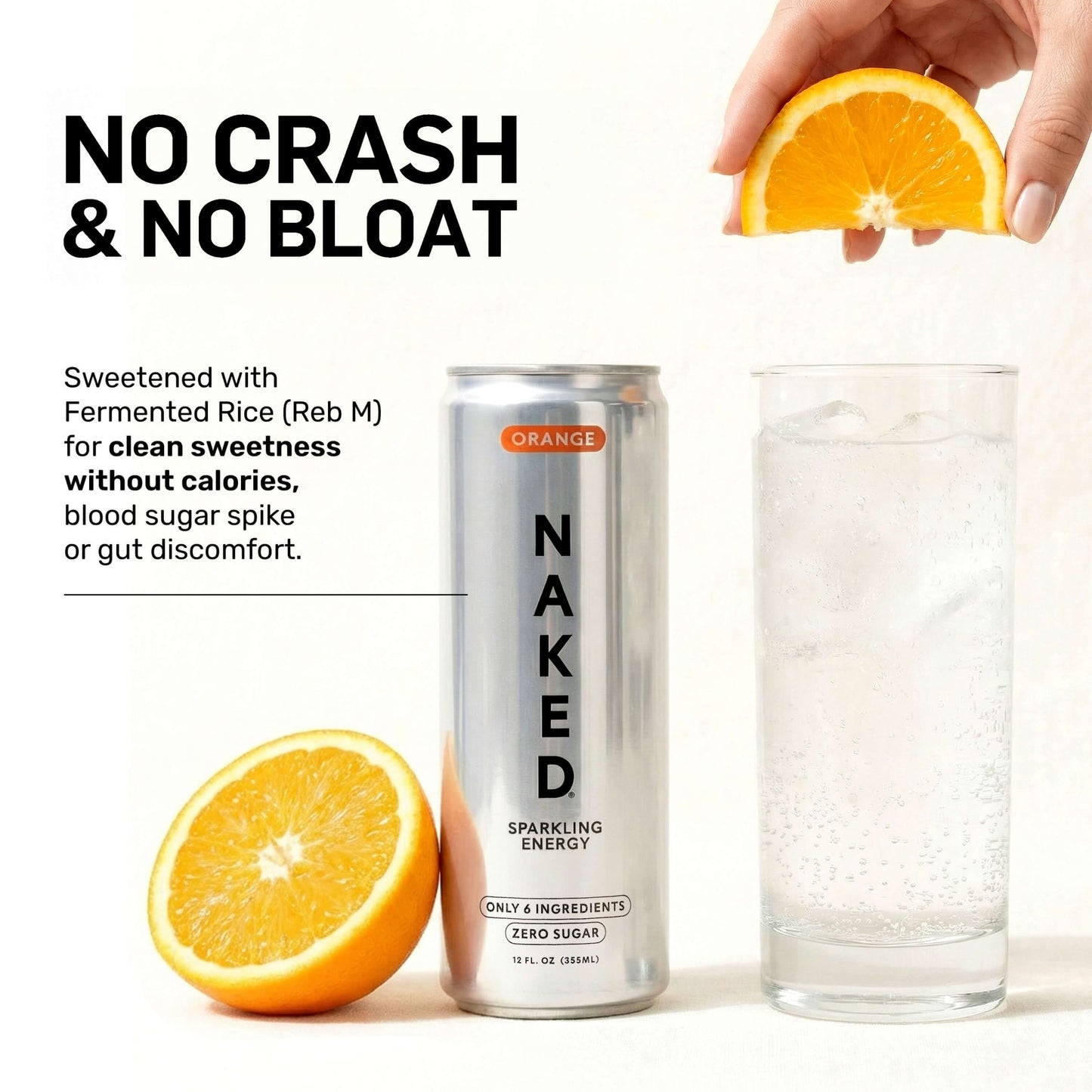 Orange Naked Sparkling Energy - Orange | Simple Wellness Support