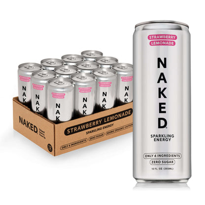 Strawberry Lemonade Naked Sparkling Energy - Strawberry Lemonade | Simple Wellness Support