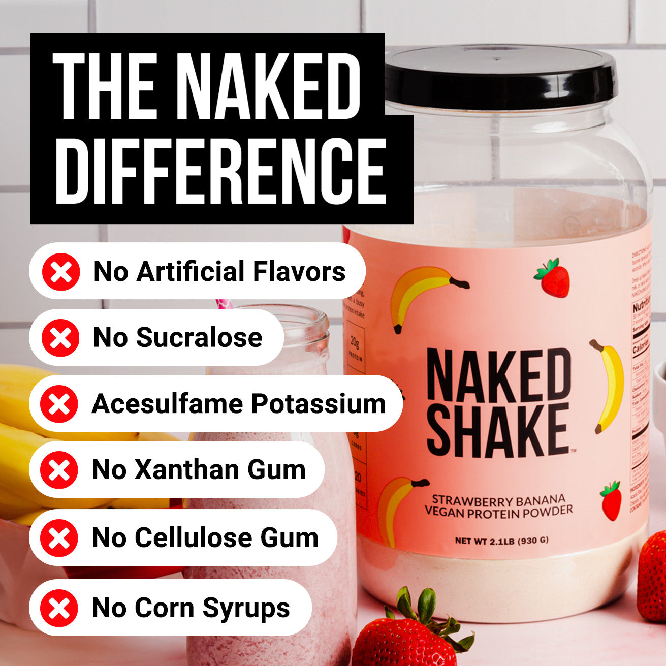 Strawberry Banana Protein Shake - Strawberry Banana | Simple Wellness Support