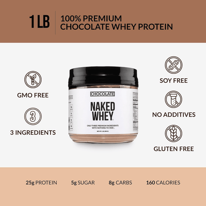 Chocolate Whey Protein Powder 1lb - Chocolate | Simple Grass Fed Nutrition