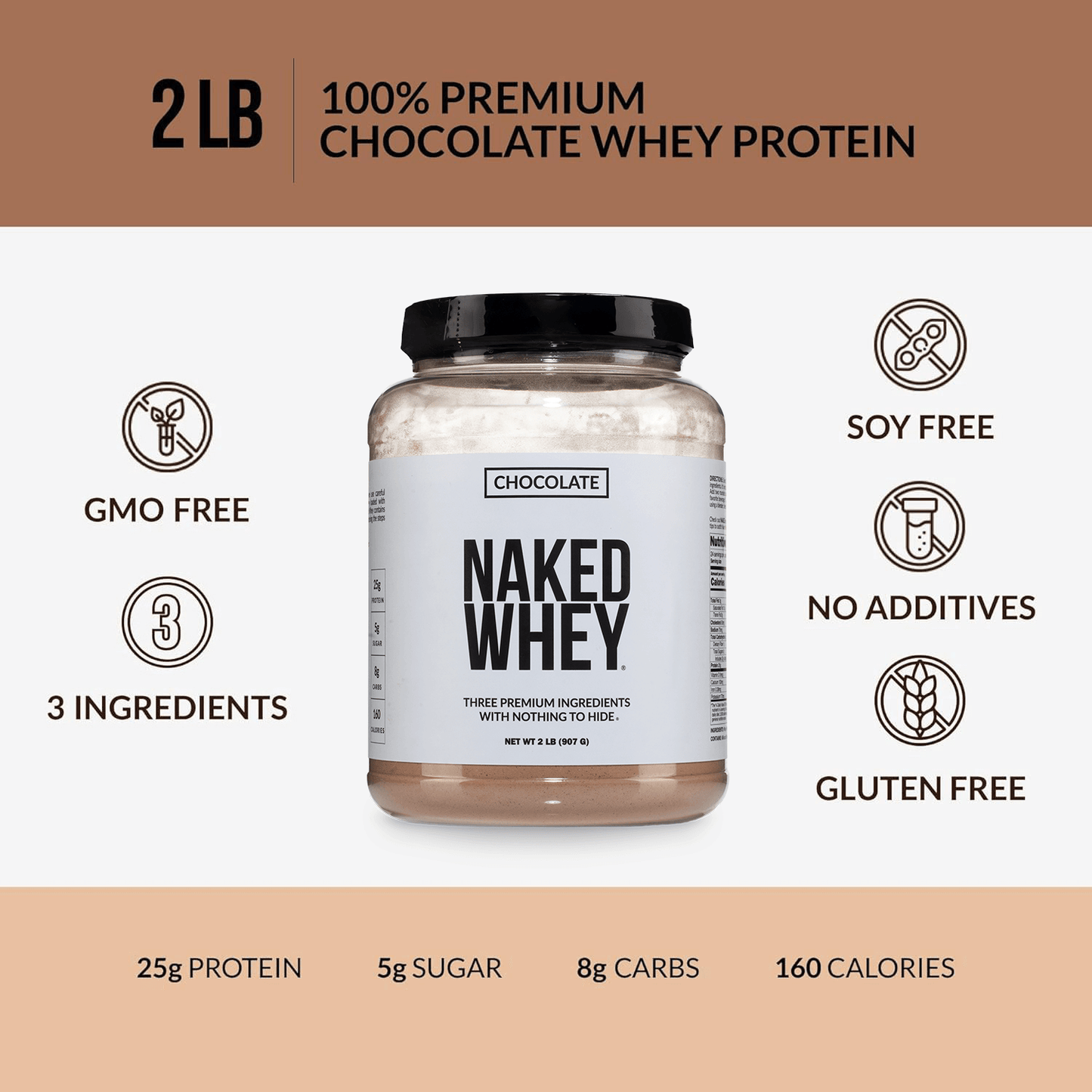 Chocolate Whey Protein Powder - Chocolate | Simple Grass Fed Nutrition