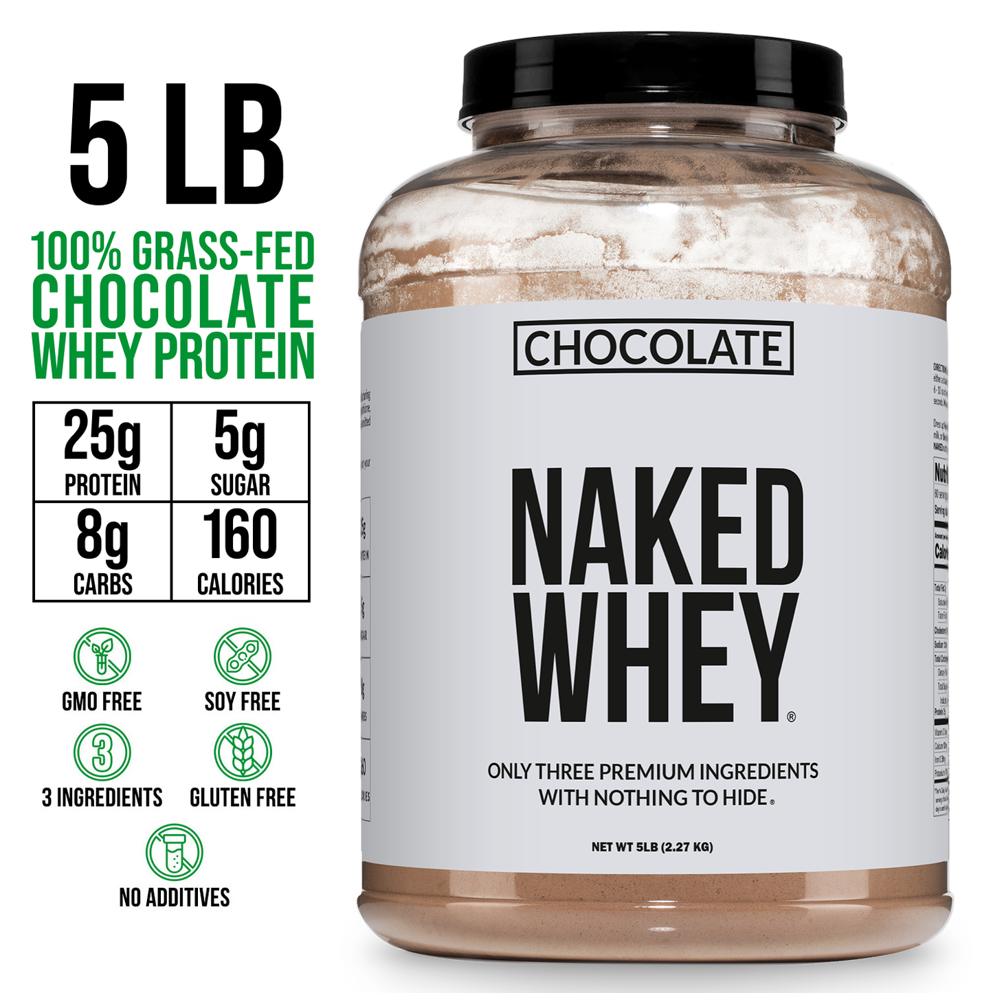 Chocolate Whey Protein Powder - Chocolate | Simple Grass Fed Nutrition