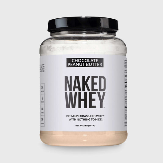 Chocolate Peanut Butter Whey Protein Powder 2LB - Chocolate PB | Simple Grass Fed Nutrition