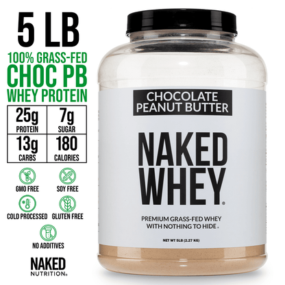 Chocolate Peanut Butter Whey Protein Powder - Chocolate PB | Simple Grass Fed Nutrition