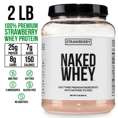 Strawberry Whey Protein Powder - Strawberry | Simple Grass Fed Nutrition