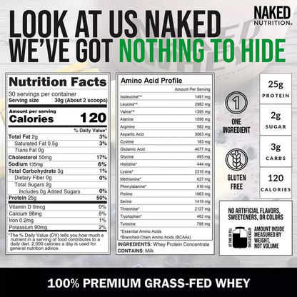Grass Fed Whey Protein Powder - Unflavored | Simple Grass Fed Nutrition