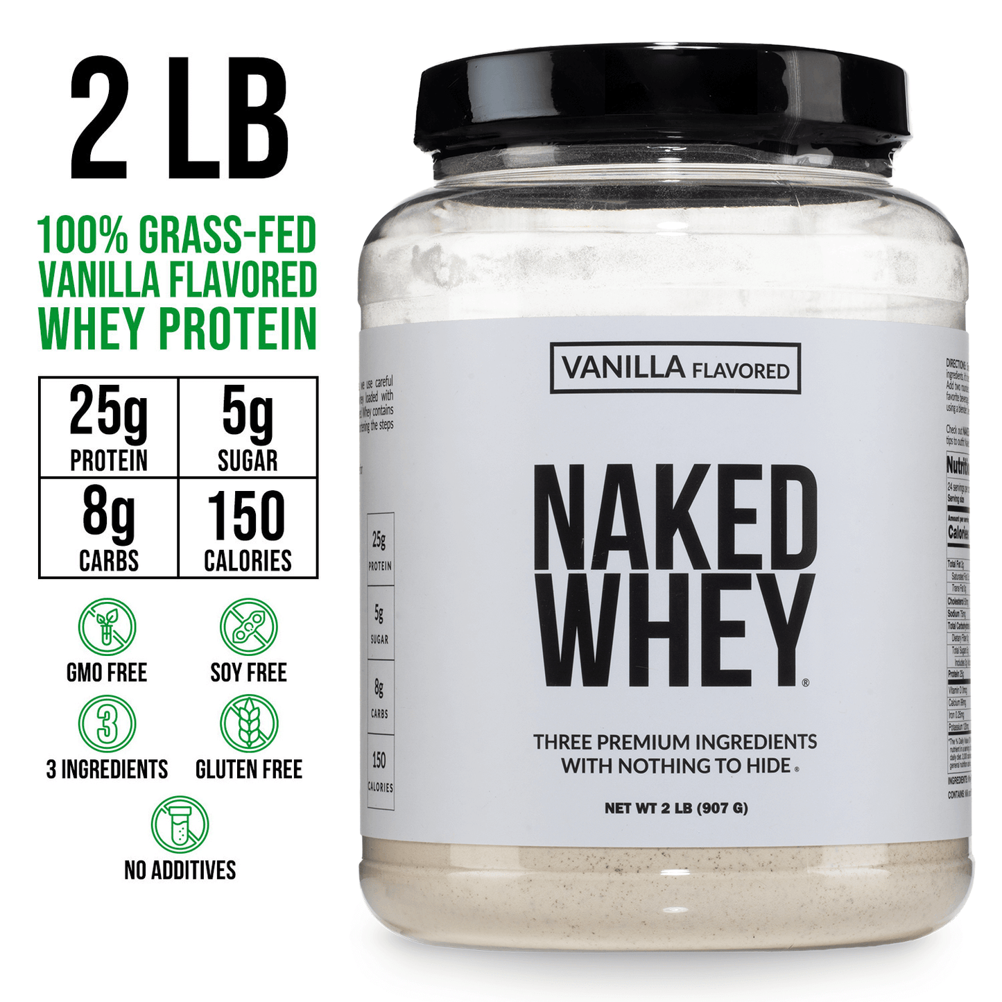 Vanilla Whey Protein Powder - Vanilla | Simple Grass Fed Nutrition