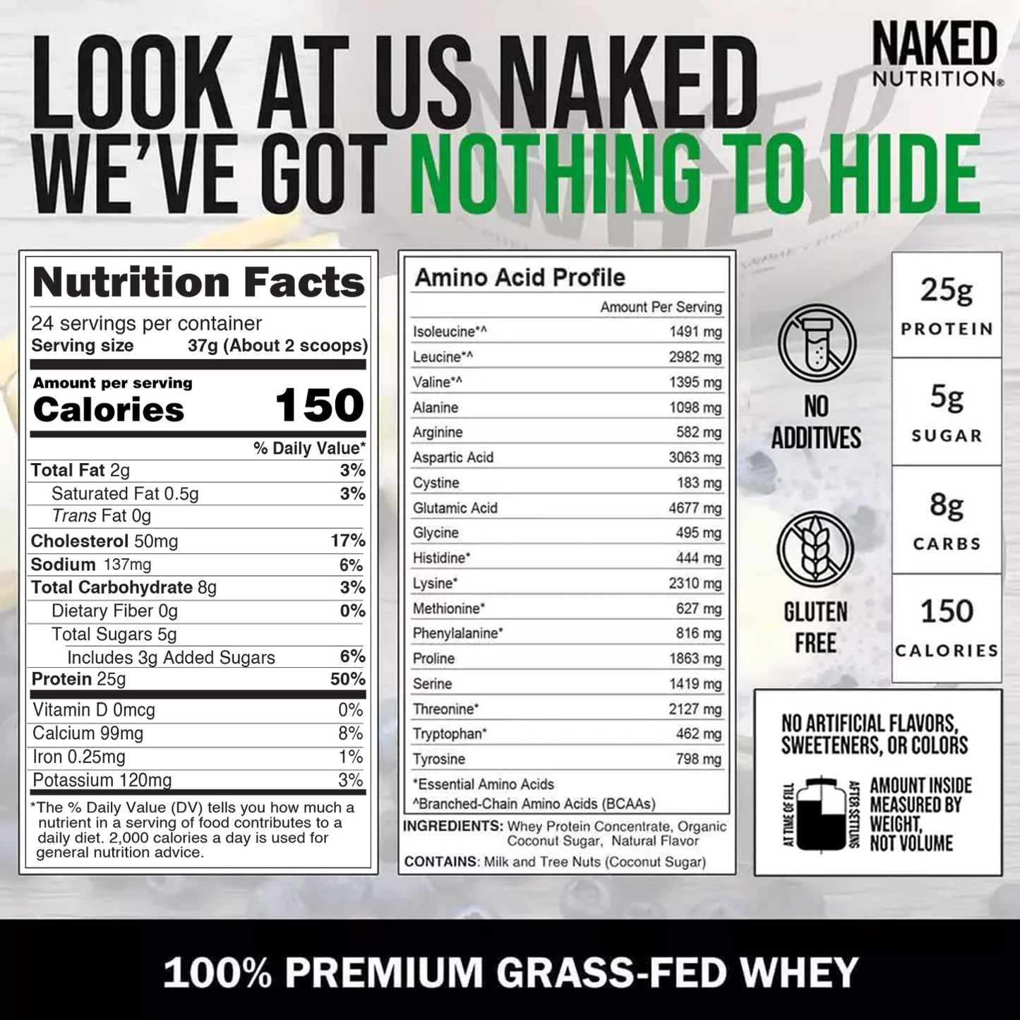 Vanilla Whey Protein Powder - Vanilla | Simple Grass Fed Nutrition